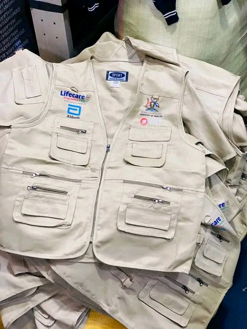Ministry of Health branded field vests